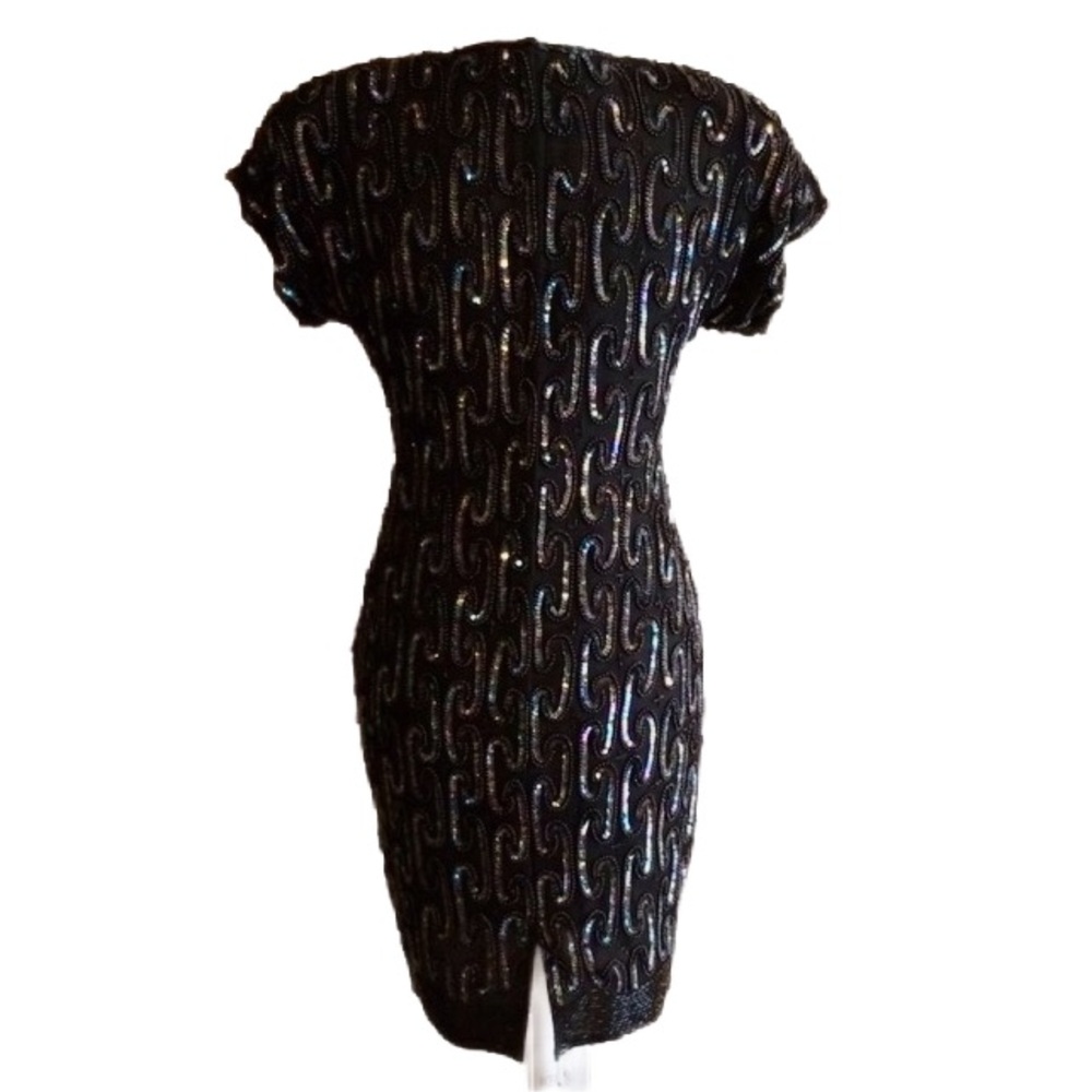 Vintage Stenay Silk Sequin Dress - Picture 2 of 6